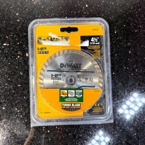 Dewalt 4.5” Turbo Rim Diamond Blade DW4725 Cutoff Grinder Wheel High RPM‎